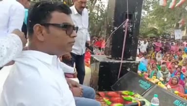 জয়নগর ২: নলগোড়ার চাঁপালিয়ায় তৃণমূল কংগ্রেসের প্রতিবাদ সভা