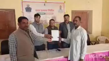 बाप: देनोक में ग्राम उत्थान शिविर: कृषक रामू राम ने तारबंदी योजना के तहत किया आवेदन