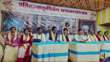 নানুর: নানুরে বিশালাক্ষী মন্দির শুরু হলো হরিগুণানুকীর্তন ও মহোৎসবের সূচনা