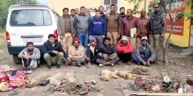 बागपत: वन्य जीव अपराध नियंत्रण ब्यूरो उत्तरी क्षेत्र और वन विभाग बागपत की टीम ने 7 लोगों को गिरफ्तार कर गिरोह का किया राजफाश