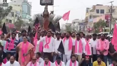 సూర్యాపేట: కేసీఆర్ కు సిట్ నోటీసులు....సూర్యాపేటలో ‘గులాబీ’ గర్జన