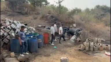 બરડા ડુંગર વિસ્તારમાંથી દેશી દારૂની ભઠ્ઠી ઝડપાઈ, રૂ. ૫૭,૨૦૦નો મુદ્દામાલ મળી આવ્યો