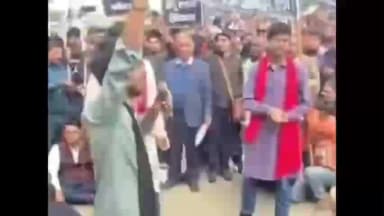 पलवल: पलवल में स्वर्ण समाज ने नए कानून का पुतला फूंका