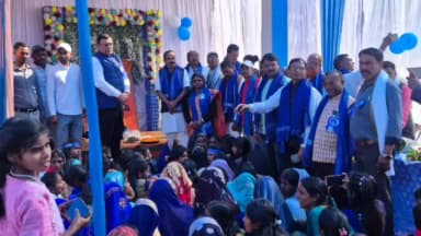 टंडवा: खधैया गांव में रविदास जयंती समारोह में शामिल हुए विधायक व सांसद प्रतिनिधि