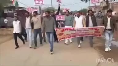 मेहगांव: रौन को विधानसभा घोषित करने की मांग को लेकर मेहगांव विधानसभा के अमायन में जनजागरण यात्रा निकाली गई