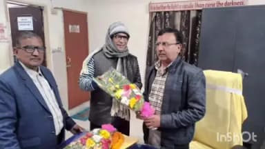 खगड़िया: तारापुर कॉलेज के प्राचार्य ने कोशी कॉलेज में प्राचार्य का पदभार संभाला, हुआ स्वागत