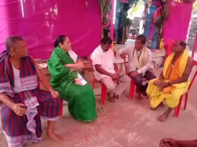 ବ୍ରହ୍ମଗିରି: ବିଲକାଙ୍କୁଡା ଗ୍ରାମରେ ଆୟୋଜିତ ଯଜ୍ଞ ଉତ୍ସବରେ ଯୋଗଦେଲେ ବ୍ରହ୍ମଗିରି ବିଧାୟିକା ଙ୍କ ମାଆ l