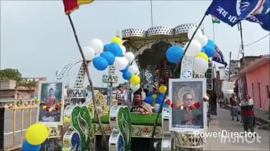 घुराट गाँव में संत शिरोमणि रविदास महाराज जी का बड़ी धूमधाम से निकाला गया जुलूस