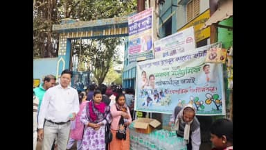 দুবরাজপুর: দুবরাজপুরে মাধ্যমিক পরীক্ষার্থীদের শুভকামনা জানাল তৃণমূল