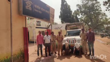 ब्रह्मपूरी: कत्तलखान्यात नेणाऱ्या जनावरांची केली ब्रम्हपुरी पोलिसांनी सुटका, 4 लाख 60 हजार रुपयांच्या मुद्देमाल जप्त