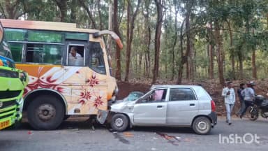 ತೀರ್ಥಹಳ್ಳಿ: ಸಕ್ರೆಬೈಲು ಬಳಿ ಭೀಕರ ರಸ್ತೆ ಅಪಘಾತ: ಸ್ಥಳದಲ್ಲೇ ಓರ್ವ ಸಾವು