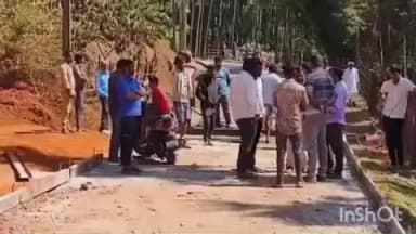 ಸಂಸೆ ಬಳಿ ರಸ್ತೆ ಕಾಮಗಾರಿ ವೇಳೆ ಕಾಂಗ್ರೆಸ್ ಬಿಜೆಪಿ ಕಾರ್ಯಕರ್ತರ ವಾಕ್ಸಮರ.!