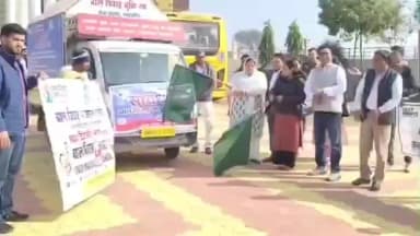 नांगल चौधरी: बाल विवाह मुक्त रथ को नांगल चौधरी की विधायक मंजू चौधरी ने दिखाई हरी झंडी