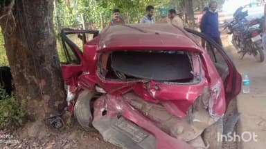 ತೀರ್ಥಹಳ್ಳಿ: ಮೇಗರವಳ್ಳಿ ಬಳಿ ಎರಡು ಕಾರುಗಳ ನಡುವೆ ಅಪಘಾತ:ಇಬ್ಬರ ಸ್ಥಿತಿ ಗಂಭೀರ