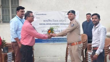 વલ્લભીપુર: ક્રેડિટ ઍક્સેસ ગ્રામીણ લિમિટેડ દ્વારા વલ્લભીપુર પોલીસ સ્ટેશનના જવાનોનું સન્માન કરાયું