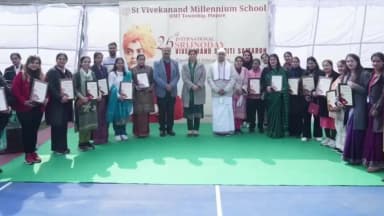 कालका: सेंट विवेकानंद मिलेनियम स्कूल में 26वां अंतरराष्ट्रीय सृजनोदय प्रेरणादायी संदेश के साथ संपन्न