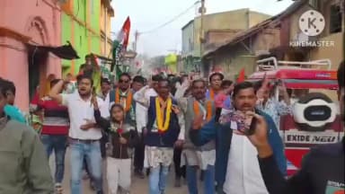 রঘুনাথপুর ১: রঘুনাথপুর১ব্লকের নতুনডি অঞ্চলের দুরমঠ গ্রামে আয়োজিত হল তৃণমূলের উন্নয়নের পাঁচালি কর্মসূচিতে মিছিল,পথসভা ও সংলাপ