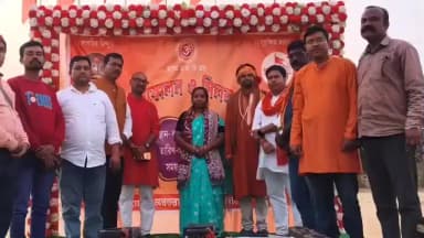 হুড়া: হিন্দু ঐক্য মঞ্চের উদ্যোগে বিভিন্ন অনুষ্ঠানের মধ্য দিয়ে আয়োজিত হল হুড়ায় হিন্দু মিলন মেলা