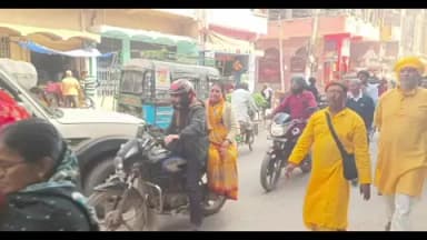 छपरा: कटहरी बाग में विश्वकर्मा मंदिर में प्राण प्रतिष्ठा के लिए मूर्ति नगर भ्रमण कार्यक्रम आयोजित