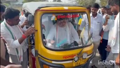 చిగురుమామిడి: మున్సిపల్ ఎన్నికల ప్రచారంలో ఓటర్లను ఉత్సాహ పరిచేందుకు స్వయంగా ప్యాసింజర్ ఆటో నడిపిన రాష్ట్ర మంత్రి పొన్నం ప్రభాకర్