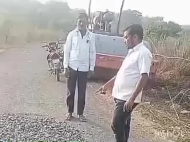 जिवती: करणकोंडी ते कोदेपूर रस्त्यांच्या मार्गावर निकृष्ट दर्जेचे कामे