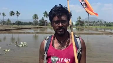 கலசபாக்கம்: பருவதமலை நோக்கி போதை ஒழிப்பு விழிப்புணர்வு ஆன்மீக பாதயாத்திரை