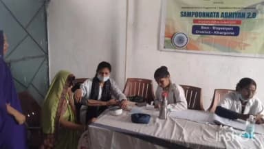 भगवानपुरा: संपूर्णता अभियान 2.0 के तहत भगवानपुरा में स्वास्थ्य शिविर का आयोजन