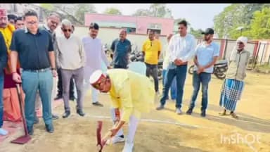 कोतमा: कोतमा में कुटीर एवं ग्रामोद्योग मंत्री ने संयुक्त तहसील कार्यालय का किया भूमि पूजन