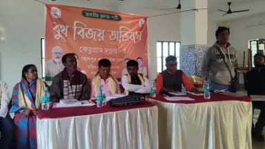 কেতুগ্রাম ১: ভোটের আগে কেতুগ্রামের কান্দরায় বিজেপির বুথ বিজয় অভিযান, সংগঠনে জোর
