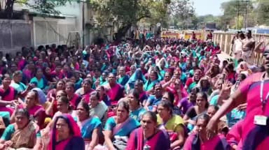 கோவை தெற்கு: அங்கன்வாடி மற்றும் சத்துணவு ஊழியர்கள் மறியல் வானதி சீனிவாசன் இன்று நேரில் சந்தித்தார்