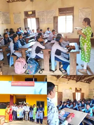 राष्ट्रीय तंबाखू नियंत्रण कार्यक्रम व मानसिक आरोग्य कार्यक्रम अंतर्गत विद्यार्थ्यांना मार्गदर्शन