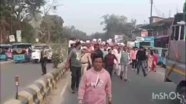 মৰিগাঁও: জিলাৰ মাজমজিয়াত জিলা বিজেপিৰ কাৰ্যকৰ্তা সকলে উলিয়ালে বৃহৎ প্ৰতিবাদী সমদল