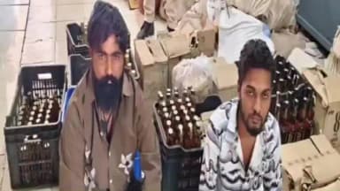 ધ્રોલ: હજામચોરા ગામ પાસેથી 519 નંગ વિદેશી દારૂના જથ્થા સાથે 2 પકડાયા