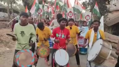 দাঁতন ১: দাঁতনে দেবী লক্ষ্মীকে নিয়ে মিছিল মহিলাদের