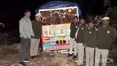 परागपुर: वन विभाग देहरा की टीम ने अलग-अलग जगह पर नाके लगाकर अवैध लकड़ी से भरी 5 गाड़ियों को किया ज़ब्त