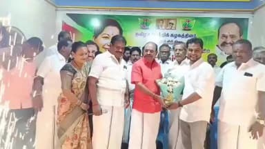விளாத்திகுளம்: விளாத்திகுளம் தனியார் திருமண மண்டபத்தில் மாற்றுக் கட்சியிலிருந்து அதிமுகவில் எம்எல்ஏ தலைமையில் நூற்றுக்கும் மேற்பட்டோர் இணைந்தனர்
