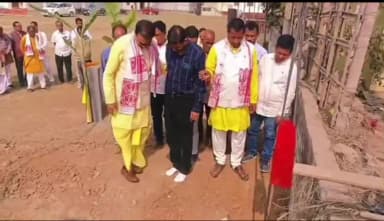 ছয়গাঁও: ছয়গাঁও হৰিমন্দিৰ প্ৰাংগনত দেৱালয় নিৰ্মাণৰ আধাৰশিলা স্থাপন