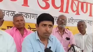 शेवगाव: बेलापूर–परळी रेल्वे मार्गाच्या स्थगितीविरोधात उपोषण सुरु