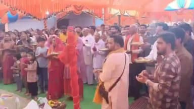 चांद: आमट पानी मे चल रही भागवत कथा का हुआ समापन, विधायक हुए शामिल