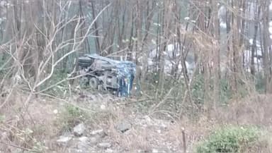 भटवाड़ी: गंगोत्री हाईवे पर मल्ला के पास बीआरओ का ट्रक अनियंत्रित होकर 100 मीटर गहरी खाई में गिर गया, घटना में चालक की मौत