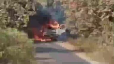 शाहूवाडी: गगनबावडा रोडवर इथेनॉल वाहतूक करणाऱ्या टँकरला अचानक भीषण आग लागल्याची घटना घडल्याने परिसरात एकच खळबळ