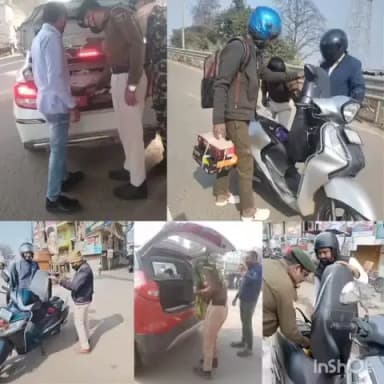 दुल्हिन बाज़ार: दुल्हिनबाजार पुलिस ने चौक-चौराहों पर चलाया सघन वाहन जांच अभियान, थानाध्यक्ष ने किया नेतृत्व