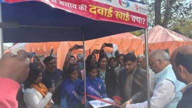 ओरमांझी: कस्तूरबा गांधी बालिका विद्यालय से ज़िला स्तरीय फाइलेरिया मुक्ति अभियान का शुभारंभ