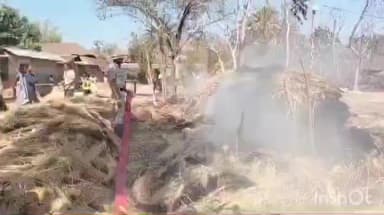 তালড্যাংরা: তালডাংরায় পরপর তিনটি খড়ের পালুইয়ে আগুন, ব্যাপক ক্ষতি