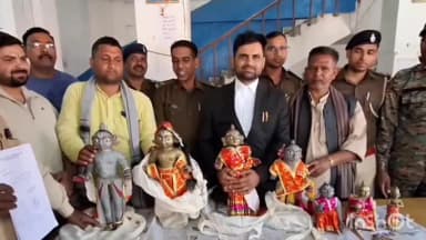 सिमरी: ढकाईच : 68 करोड़ के रामलला सहित अष्टधातु की मूर्तियां हुए आजाद, 6 लाख के बेल बॉन्ड पर पुलिस के मालखाने से निकले बाहर