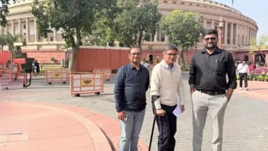 ભેસાણ: જીવનમાં પહેલીવખત દેશની સંસદની મુલાકાત લેતા વિસાવદર અને ભેંસાણ ના ધારાસભ્ય ગોપાલ ઇટાલિયા