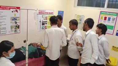 बाबूबरही: पिपराघाट के पास सड़क हादसे में एक युवक घायल