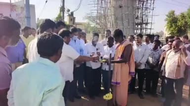 ಮಾಗಡಿ: ಹೊಸಪೇಟೆಯ ಐಡಿಎಸ್ಎಂಟಿ ಲೇಔಟ್ ಅಭಿವೃದ್ಧಿಗೆ ಶಾಸಕ ಬಾಲಕೃಷ್ಣ ಗುದ್ದಲಿ ಪೂಜೆ