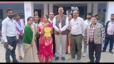 मोठ: मोंठ तहसील क्षेत्र में इतिहास के एग्जाम देने दुल्हन के जोड़े में पहुंची छात्रा