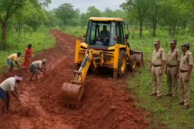 खरसिया: वन संरक्षण या मशीनों का प्रयोग? आरक्षित वन कक्ष 562 में एएनआर योजना पर विवाद